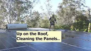Maintaining Solar Panels: A Yearly Routine and an Aerial View of our Fruitarian Garden