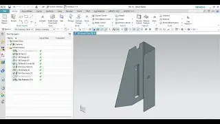 3D model of Industrial Rack Guide | NX Siemens CAD | Sheet Metal 