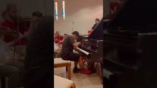 @AntonioAjero rehearsing Rachmaninov Piano Concerto No. 2 w/ Central Texas Philharmonic Orchestra