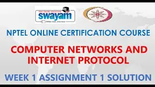 Computer Networks and Internet Protocol | NPTEL | Week 1 |Assignment 1 Solution | JAN 2021