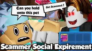 roblox Bgs scammer social experiment😱*trust test😢* (hold onto my pets) got scammed?!