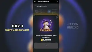 DAY 9! HAMSTER KOMBAT DAILY COMBO CARD! HAMSTER KOMBAT NEWS FREE 5 MILLION COINS || 31 MAY CARDS