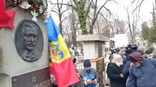 George Simion primul politician la mormântul lui Eminescu 15 Ian 2025