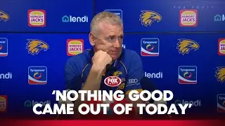 Adam Simpson incredibly critical of Eagles | Eagles Press Conference | Fox Footy