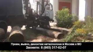 Чермет, Погрузка нашей техникой (манипулятор) ЛОМ24