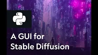 How to build a GUI for a Stable Diffusion texture generator using Python