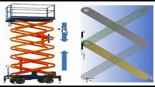 Ansys rigid dynamics tutorial :Scissor Lift Analysis : Part 1 Assembly in design modeler