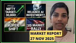 “JP MORGAN’S NIFTY🚀- 30,000 Target? Reliance ₹1 LAKH CRORE - AI 