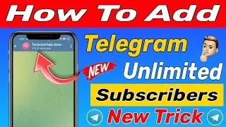 Telegram Channel Pe Subscribers Kaise Badhaye 2024 | How To Increase Telegram Channel Subscribers 🔥🔥