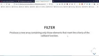 JavaScript Arrays, Functional Methods