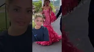 izzy darnell video falling in pool sister reaction #funny #promdress #pool