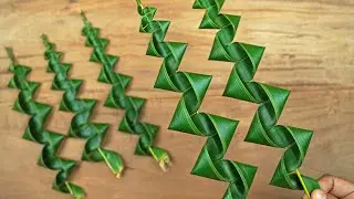 Coconut Leaf Crafts Idea😍Handmade Craft Activities With Real Leaves🌴