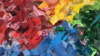 What to sew from textile waste: we use the smallest trimmings using the “pizza” technique DIY master