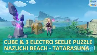 Cube & 3 Electro Seelie Puzzle Nazuchi Beach Tatarasuna | Luxurious Chest - Genshin Impact