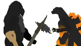 kong and burning godzilla