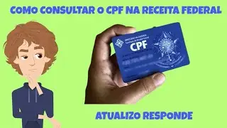 Como consultar seu CPF no SITE da RECEITA FEDERAL