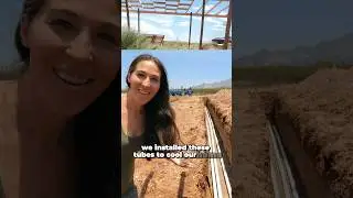 These earth tubes will make us less energy dependent. #ourselfreliantlife #offgrid