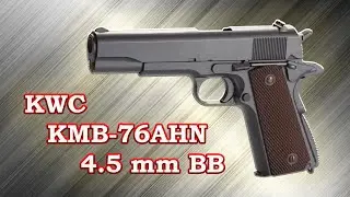 KMB-76AHN. Обзор пневматической реплики пистолета Кольт 1911А1 от KWC на СО2.