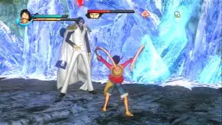 One Piece: Pirate Warriors-[Boss Fight] Luffy vs Aokiji