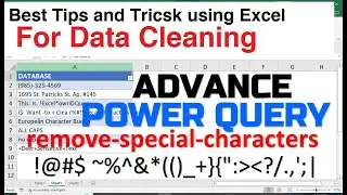 how to remove special characters in excel using power Query