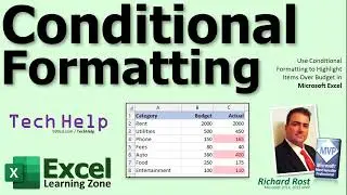 Use Conditional Formatting to Highlight Items Over Budget in Microsoft Excel