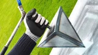 Hydroforming Tetrahedron with a Pressure Washer