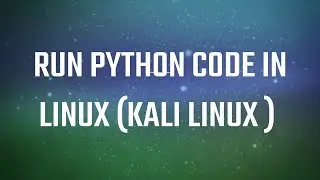 Python in Kali terminal