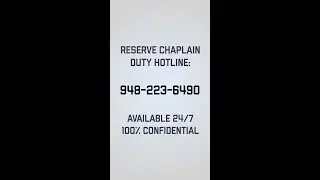 Reserve Chaplain Hotline