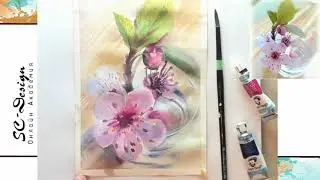 Акварель цветы 1