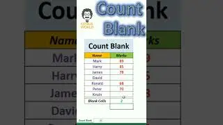 How To Count Blank Cells | Count Blank In Excel | Count Blank Formula
