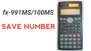 How to save a number in fx-991MS/fx-100MS | Aptitude Boss