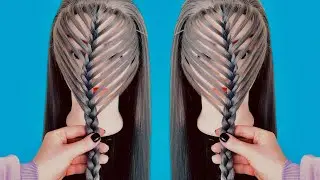 Простая Прическа на Каждый день из кос, легко сделать себе. Easy everyday hairstyles