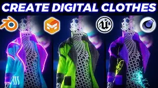 From START to FINISH | Create Digital Clothes - Pt.6.1 | Cinema 4D to Unreal Engine 5