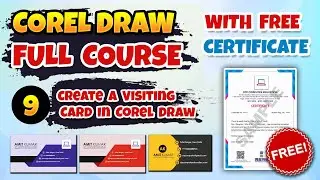 Create a Visiting Card in CorelDraw - CorelDraw Full Course | Ch - 9