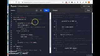 #41 Sum of N numbers using function | Types of functions | Functions in C | C in Tamil