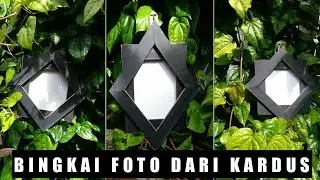 Tutorial bingkai foto dari kardus |frame photo |kerajinan tangan kardus