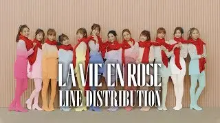 IZ*ONE - La Vie en Rose | Line Distribution (Silhouette version)
