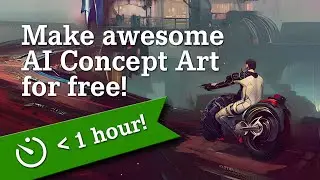 How to Make Concept Art with AI (Free and Easy) - Stable Diffusion Tutorial 2022