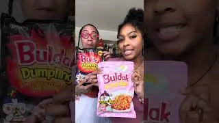 Trying Buldak Fried Rice + Dumplings! #buldak