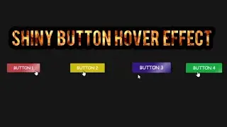 Shiny button hover effect || Button hover effect #easycoding #htmlcssbuttoneffect