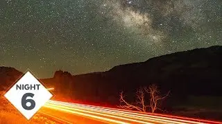 Car trails under Milky Way Photography for my SIXTH straight night! | 