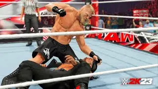 WWE 2K23 Brock Lesnar vs Roman Reigns
