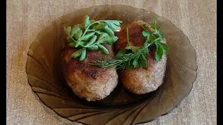 Котлеты по-киевски с грибами.