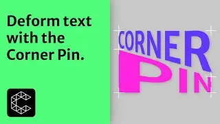 Tips & Tricks | Deform Text using the Corner Pin in Cavalry.