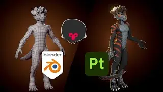 Tiger Dragon Part  2 - baking, texturing and rigging in Blender, Marmoset and substance painter