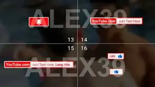 YouTube Subscribe And Like Notification Pack - After Effects Templates