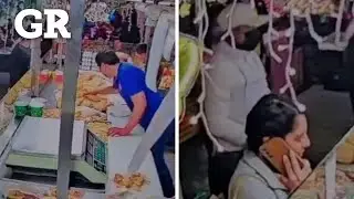 Así fue el ataque a un vendedor de pollo en mercado de Coyoacán