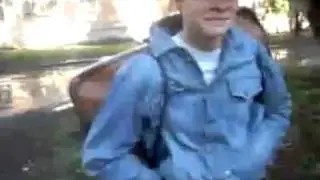 Пацан идёт в школу РЖАЧ)))))