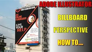 How To Fit banners on billboards Perspective View | Adobe Illustrator
