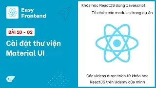 ReactJS: 10-02 Cài đặt thư viện Material UI v4